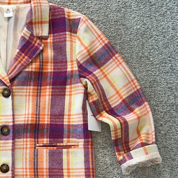 Nordstrom Plaid Button-Up Jacket - Picture 3 of 7